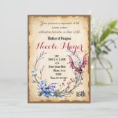 Mother of Dragons 16 . Geburtstag Einladung (Stehend Vorderseite)