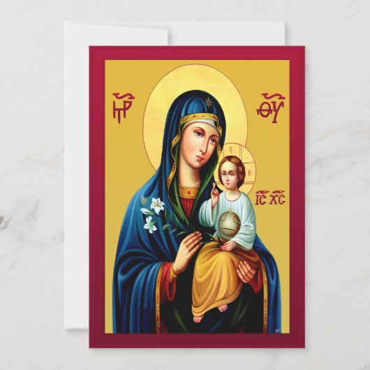 Mother of God new red Einladung (Vorderseite)
