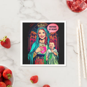 Mother of Heart Serviette