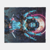 Mother of Liberation Kali Goddess Fleecedecke (Vorderseite (Horizontal))