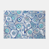 Mother of pearl Evil Eye Pattern Fußmatte (Vorderseite)