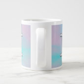 Mother of Pearl Gemini Zodiac Symbol Jumbo-Tasse (Rückseite)