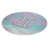Mother of Pearl Gemini Zodiac Symbol Schneidebrett (Ecke)