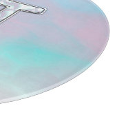 Mother of Pearl Gemini Zodiac Symbol Schneidebrett (Ecke)