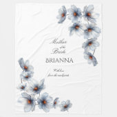 Mother of the Bride Anemone Floral Wedding Gift Fleecedecke (Vorderseite)