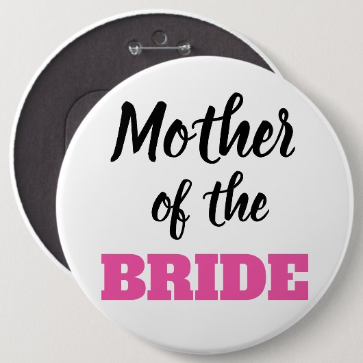 Mother of the Bride Button  (Vorne & Hinten)