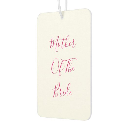 Mother Of The Bride Gift Wedding Favor Pink White Autolufterfrischer (Links)