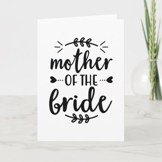Mother of the Bride Karte (Vorderseite)