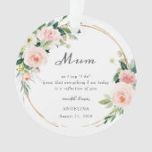 Mother Of The Bride Keepsake Ornament (Vorderseite)