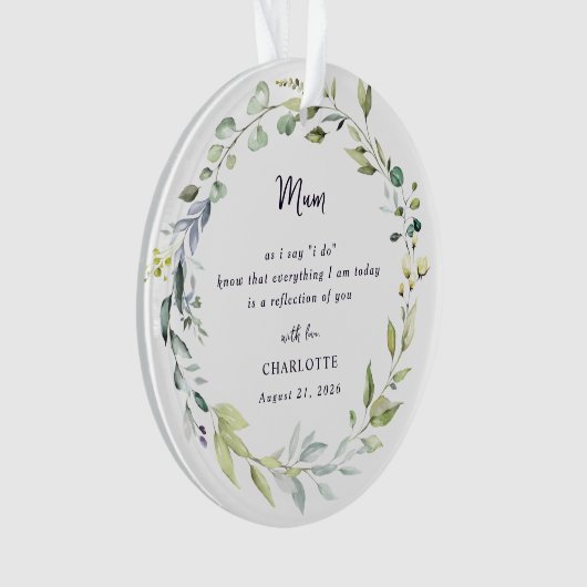 Mother Of The Bride Keepsake Ornament (Vorderseite)