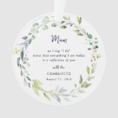 Mother Of The Bride Keepsake Ornament (Vorderseite)