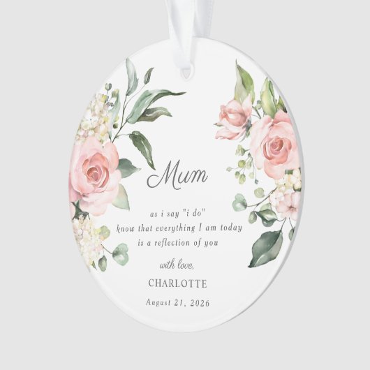 Mother Of The Bride Keepsake Ornament (Vorderseite)