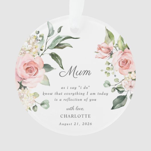 Mother Of The Bride Keepsake Ornament (Vorderseite)