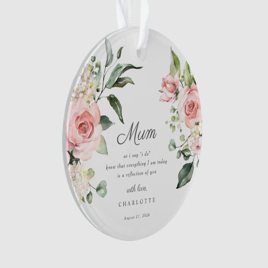 Mother Of The Bride Keepsake Ornament (Vorderseite)
