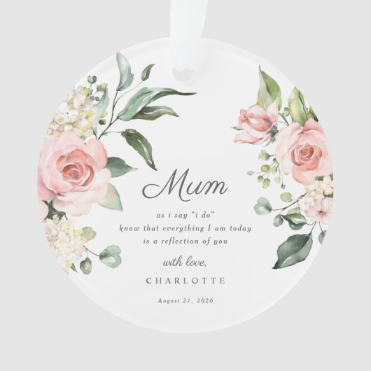Mother Of The Bride Keepsake Ornament (Vorderseite)