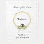 Mother of the Bride Keepsake Wedding Party Gift  Fleecedecke (Vorderseite)