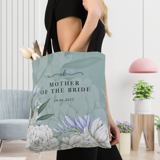 Mother of the Bride Peony | Sage Green & White Tasche