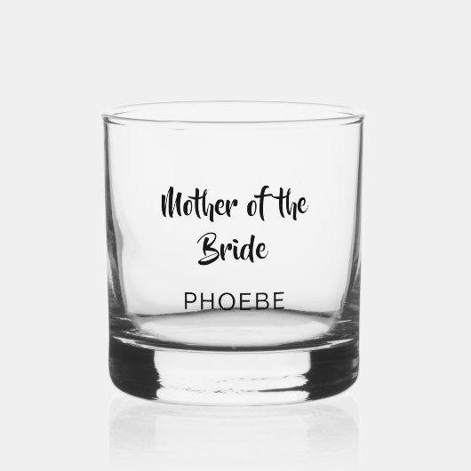 Mother of the Bride Wedding Whiskey Glass Whiskyglas (Vorderseite)