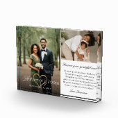 Mother of the Groom Heart Wedding Then & Now Photo Fotoblock (Rechts)