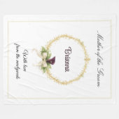 Mother of the Groom Keepsake Wedding Party Gift Fleecedecke (Vorderseite (Horizontal))