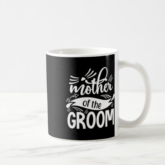 Mother Of The Groom Matching Party Tees Cute Weddi Kaffeetasse (Rechts)