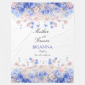Mother of the Groom  Wildflowers Wedding Gift  Fleecedecke (Vorderseite)