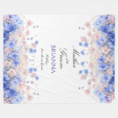 Mother of the Groom  Wildflowers Wedding Gift  Fleecedecke (Vorderseite (Horizontal))