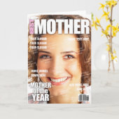 Mother Personalized Magazine Cover Karte (Gelbe Blume)