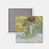 Mother Playing with Her Child. c.1897, Mary Cassat Magnet (Vorderseite/Rückseite)