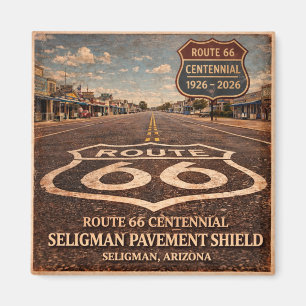 Mother Road Centennial Seligman Straßenbelag Icon Magnet