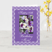 Mother’s Birthday Pansies Karte (Gelbe Blume)