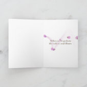 Mother’s Day-bicycle with geraniums Karte (Innenseite)