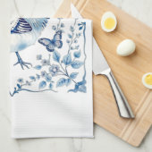 Mother’s Day Blue Porcelain Farmhouse Chicken Geschirrtuch (Viertel Falte)