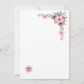 Mother´s Day Brunch Invitation Einladung (Rückseite)