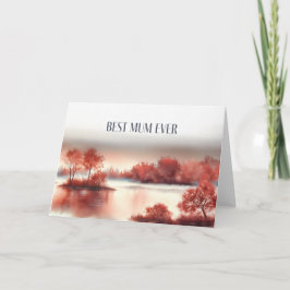 Mother´s Day Card "Best Mum Ever" Karte