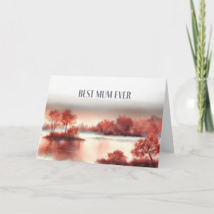 Mother´s Day Card "Best Mum Ever" Karte