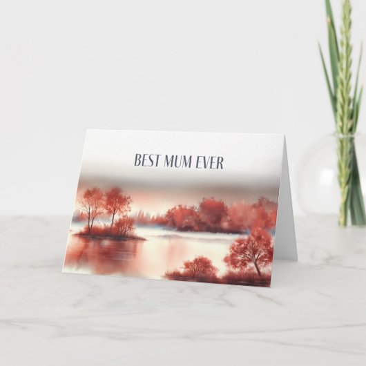 Mother´s Day Card "Best Mum Ever" Karte (Vorderseite)