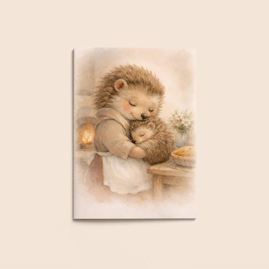 Mother’s Day Card – Hedgehog Cozy Embrace Karte