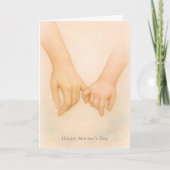 Mother’s Day Card – Holding Hands Karte (Vorderseite)