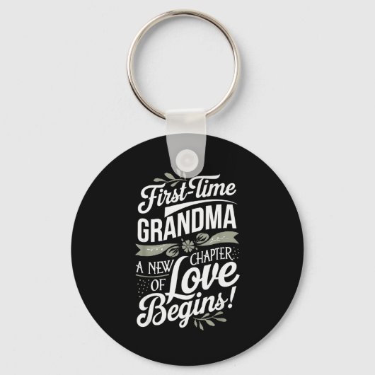 Mother’s Day First Time Grandma Cute New Granhild  Schlüsselanhänger (Vorderseite)