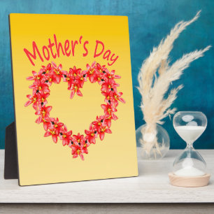 Mother’s Day - Tulpenherz - Illustration Fotoplatte
