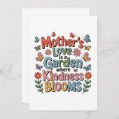Mother’s Love Is A Garden Where Kindness Blooms Dankeskarte (Vorne/Hinten)