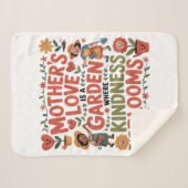 Mother’s Love Is A Garden Where Kindness Blooms Sherpadecke (Vorderseite (Horizontal))