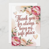 Mother’s Thank You Card Dankeskarte (Vorne/Hinten)