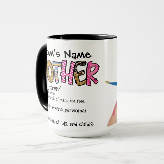 Mother Saint Superwoman Anpassbares Foto Tasse (Vorderseite Links)