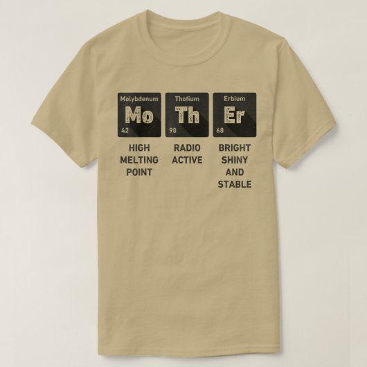 Mother Science Chemistry Periodic Table Mother's D T-Shirt (Design vorne)