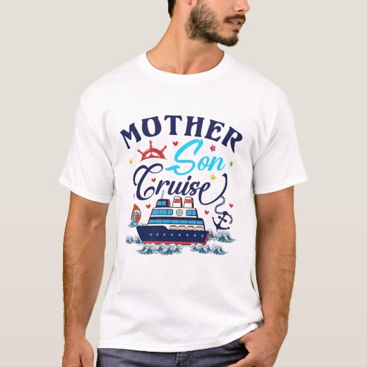 Mother Son Cruise 2023 Family Vacation Mama T-Shirt (Vorderseite)