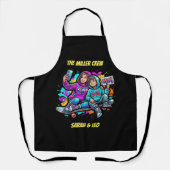 Mother Son Skater Black Graffiti Apron Schürze (Vorderseite)