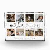 Mother Sons Heart Script | Foto Grid Collage (Vorderseite)