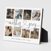 Mother Sons Heart Script | Foto Grid Collage Fotoplatte (Seite)